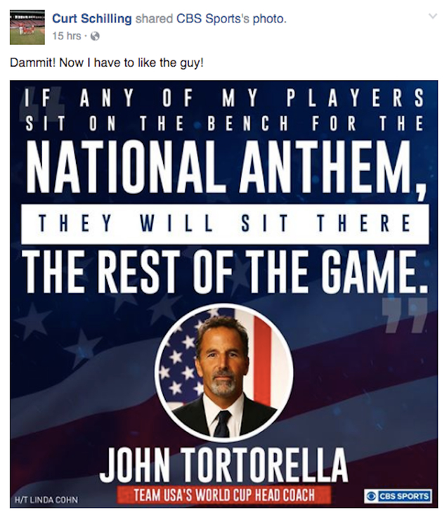 Illustration for article titled John Tortorella Says He'll Bench Any Player Who Doesn't Stand For The National Anthem